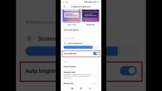 How to off phone auto brightness setting in poco x5 pro 