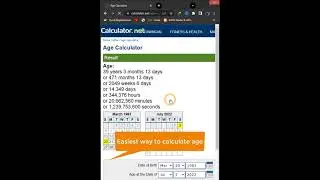 How to Calculate Age | The Easiest Way | Jan Composing Centre