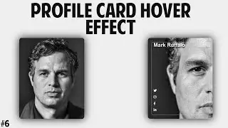 Profile Card Hover Effect | CSS Tutorial | Creative CSS Hover Effect
