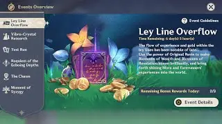 Ley line overflow event Genshin Impact