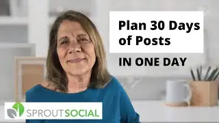 Sprout Social Review:  Social Media Planner:  30 Days of Posts in One Day