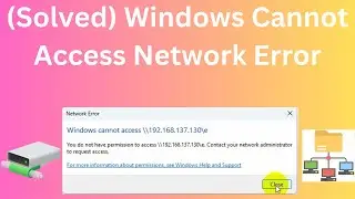 (Solved) Windows Cannot Access Network Error || Fix Network Connection Issues