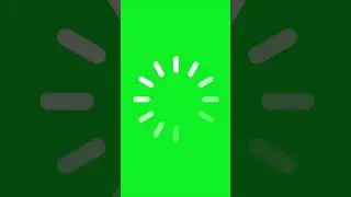 Modern Loading Circle Green Screen 