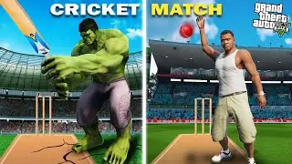 GTA 5 : Franklin Playing Cricket Match Against Hulk In GTA 5 ! (GTA 5 Mods)