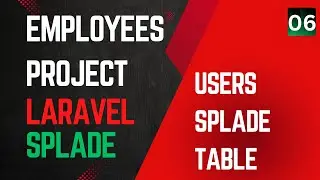 6 Create Users Splade Table | Laravel Splade Tutorial Employees Management Project