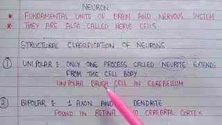 Types of neurons | Unipolar , Bipolar , multipolar , Psuedopolar , Anaxonic Neurons