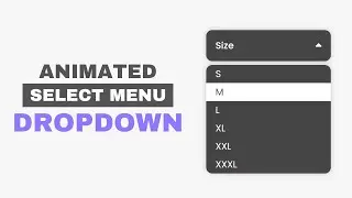 Animated Custom Select Menu Dropdown Using HTML CSS & Vanilla JavaScript for your Ecommerce Website