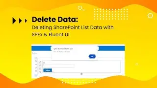 SPFx Deleting Data From List Using PnP React JS | SPFx Delete Data From SharePoint List