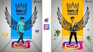 New Trending Crown King Photo Editing || Picsart Photo Editing - Xyaa Edits💥