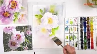 Акварельный марафон 🌸 «Цветочный вальс» с Анастасией Бесединой в Артилайк!