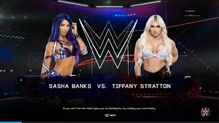 WWE 2K23 - Sasha Banks vs. Tiffany Stratton (Online Match)