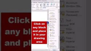 Insert blocks from AutoCAD library 