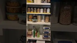 PANTRY ORGANIZATION W/DIY SHELF ADDITION #pantryorganization #pantryorganizing