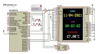 Digital Weather Station | DS3232 RTC and 128×160 TFT With PIC16F877A