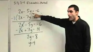 Algebra - Solving Systems of Equations - Elimination Method