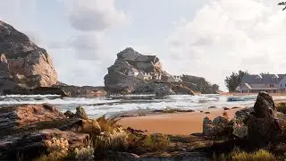 Creating a Beach Scene in Unity | Time Lapse