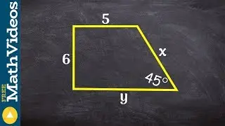 Determine the missing length of a figure using special right triangle