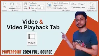 Video Playback Tab in PowerPoint | PowerPoint full course in Hindi | PowerPoint Complete Video
