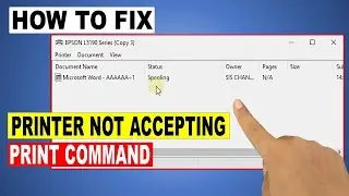 Epson Printer Not Printing Issues | Epson Printer Not Responding Troubleshooting