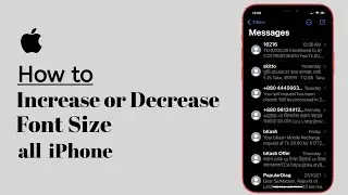 iphone 13/13 Pro - How to Increase/Decrease Text Messages Font Size (2021)