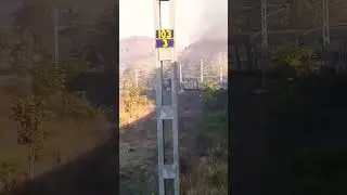 Nandigram Express 11401 passes Sharp Turn Near Kinvat (KNVT) #shorts #shortsvideo #railways #viral