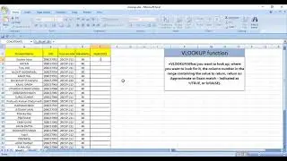 MS Excel - Vlookup in Excel Video Tutorial || easy learning tutorials
