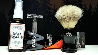 Бритье. Лезвия Qshave, крем Wars Classic, Т станок RazoRock 37 German Slant, лосьон KatrineDO, FS