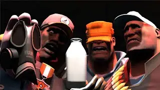 TF2 Mercs drank the wrong bottle (SFM animation)