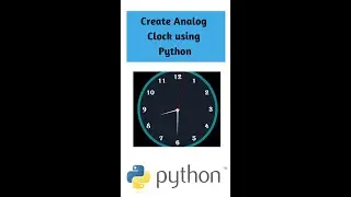 How to create an Analog clock using Python⏲😮🐍#coding