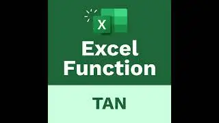 The Learnit Minute - TAN Function #Excel #Shorts