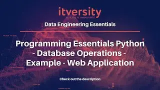 Programming Essentials Python - Database Operations - Example - Web Application