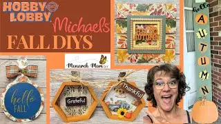 🍁🍁NEW Fall DIYS | Hobby Lobby | Michaels | Dollar Tree DIYS | Magnolia Design Co🍁🍁