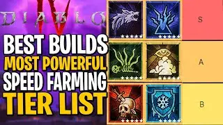 SPEED FARMING BUILDS TIER LIST IN SEASON 5! Diablo 4 Speed Farm Build Tier List