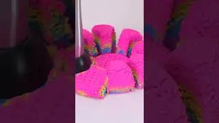 Playing with kinetic sand is both fun and calming 
