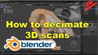 Blender How to Decimate 3D Scans To a Lowered Poly Count