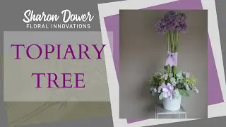 How to make a Topiary Tree - FLORISTRY/FLOWER ARRANGING - HOW TO ARRANGE FLOWERS IN FOAM/OASIS