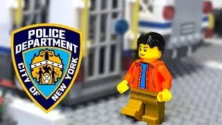 Cartoon Police Lego City 🔵 POLICEMAN on Duty at LEGO CITY Police Station