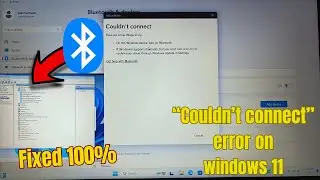 Fix COULD NOT CONNECT error on windows 11 || Bluetooth on off button missing on windows 11 ||2024||