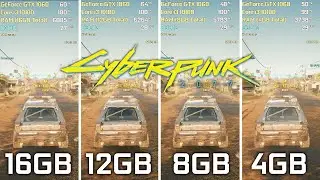 Cyberpunk 2077 - 4GB vs 8GB vs 12GB vs 16GB RAM