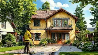 Cleaning of private houses... #2 (Power Washing)