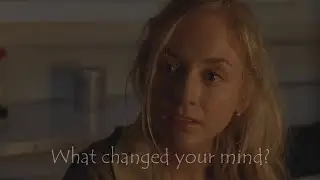 Daryl and Beth. "What changed your mind?" (4.13)