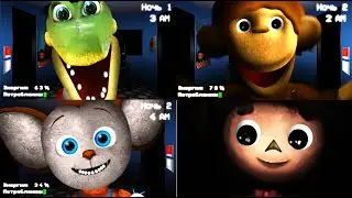 Five Nights With Cheburashka: recoded - All Jumpscares