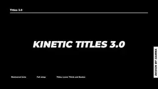 Free! Download Videohive kinetic titles 3 0 after effects  For Free | VideoHive | Scifi Studio