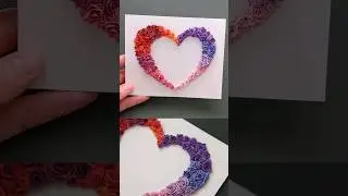 3D Folded Paper Roses 🩷 Quilling Heart DIY - Valentine's Day