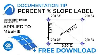 How to Create a Percent Slope Label for Meshes in Archicad