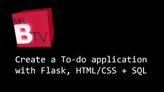 Guided introduction to Python Flask: Build a to-do web application.