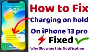 Charging on Hold Notification showing on iPhone |charging will resume when iPhone returns to normal