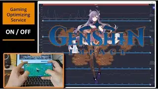 Samsung S22 Ultra Exynos - Game Optimizing Service ON/OFF - CPU & GPU Clocks Genshin Impact TEST!