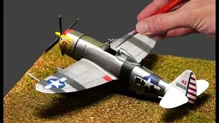 Building and Painting Eduard's 1/144 P47-D Thunderbolt - 