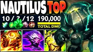 My Immortal Nautilus Top Build teaching HOW TO CARRY: 190.000+ TOTAL DMG 🔥 LoL Nautilus s13 Gameplay